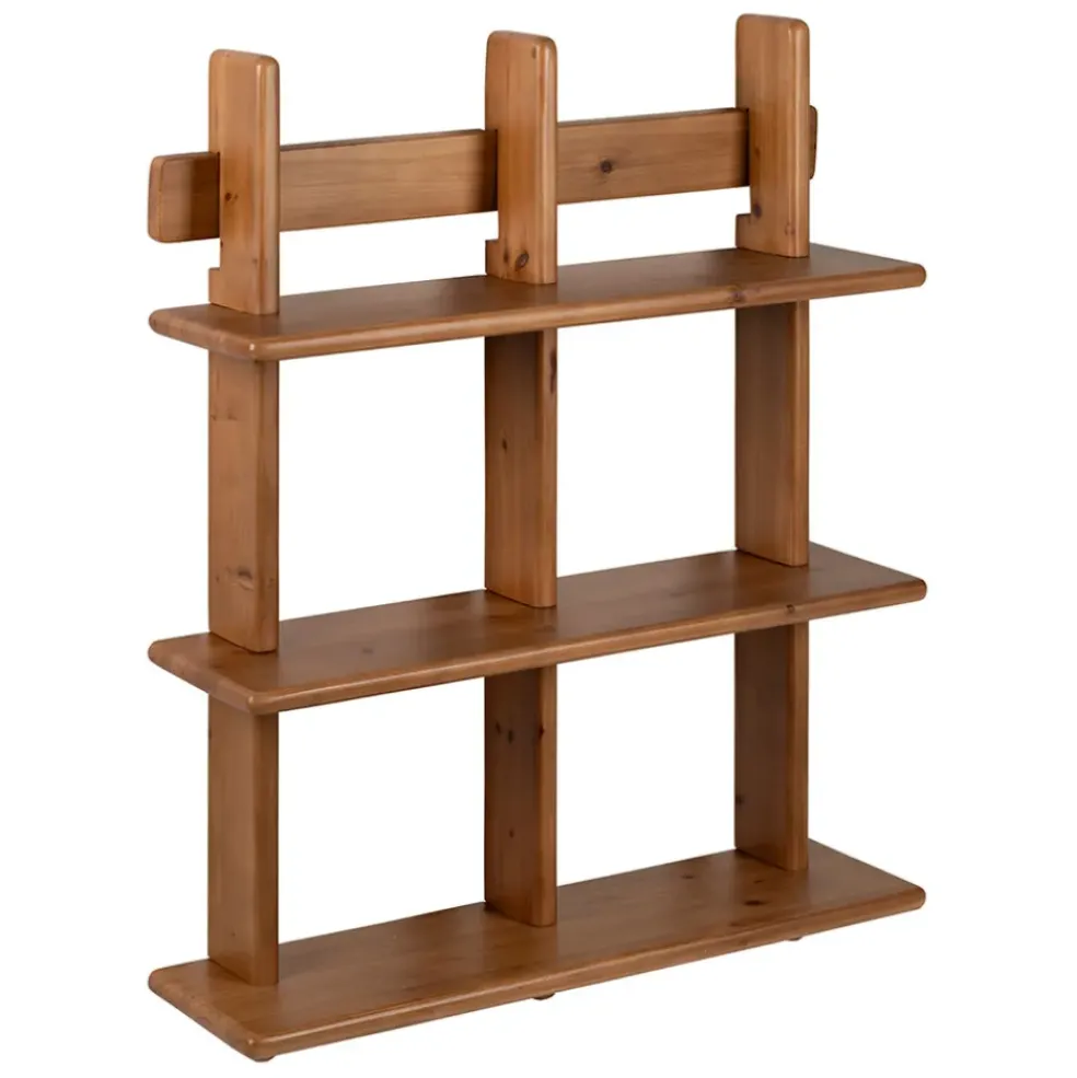 Etagère murale 3 niveaux en sapin naturel H78cm - Tradition