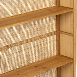 Etagère murale 3 niveaux en rotin naturel H91cm - Essencia