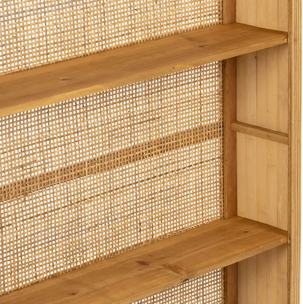 Etagère murale 3 niveaux en rotin naturel H91cm - Essencia
