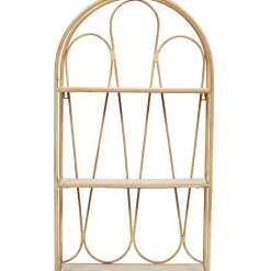 Etagère murale 3 niveaux en paulownia naturel h73cm - Java