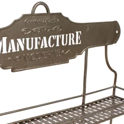 Etagère pour pot à épices en fer gris - manufacture