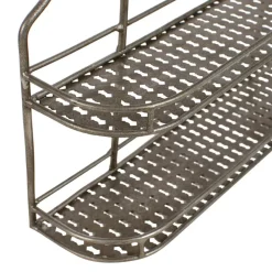Etagère pour pot à épices en fer gris - manufacture