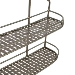 Etagère pour pot à épices en fer gris - manufacture
