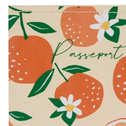 Etui passeport x2 multicolore 10x15cm papier coton recyclé - Retro Summer