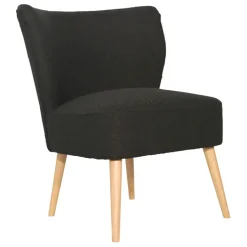 Fauteuil bouclette anthracite - Eleonor