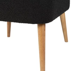 Fauteuil bouclette anthracite - Eleonor