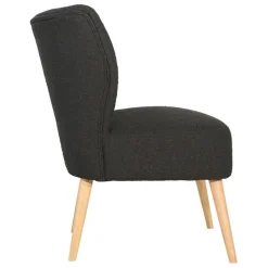 Fauteuil bouclette anthracite - Eleonor