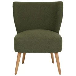 Fauteuil bouclette vert - Eleonor
