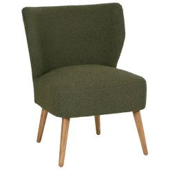 Fauteuil bouclette vert - Eleonor