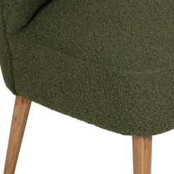 Fauteuil bouclette vert - Eleonor