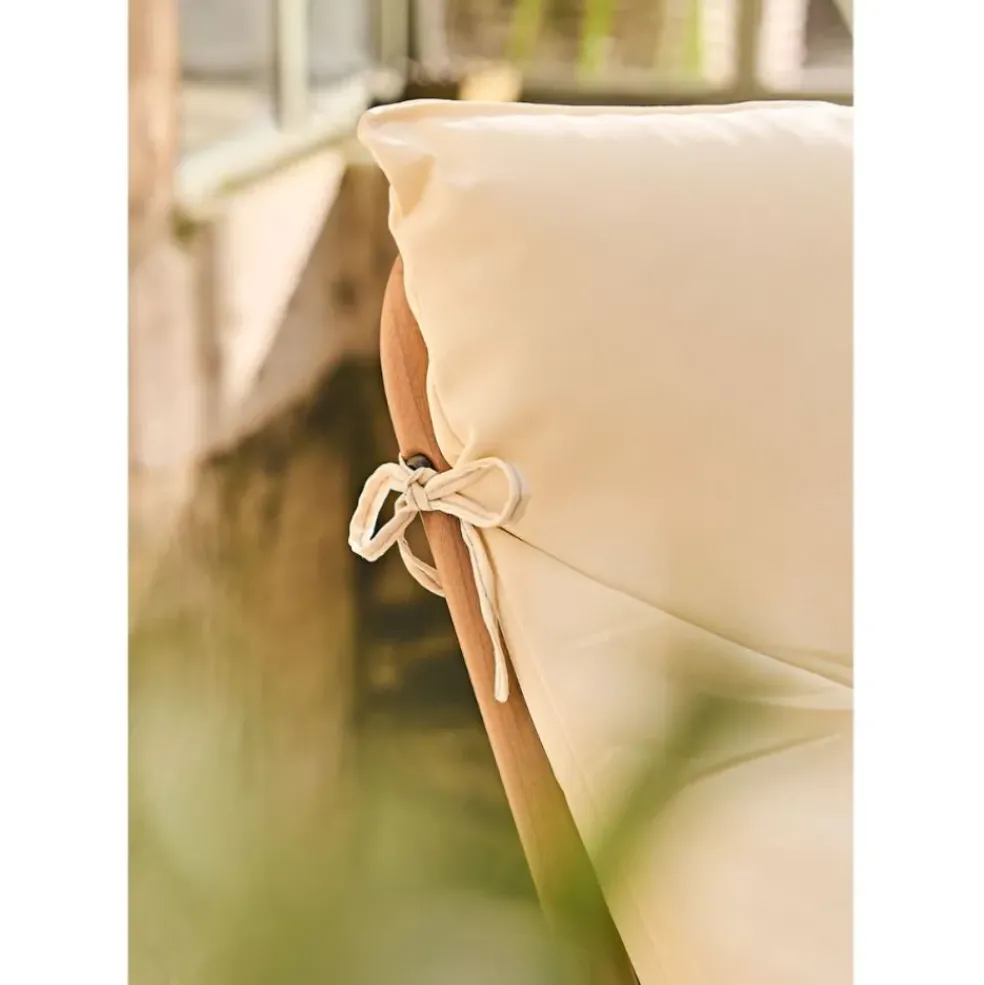 Fauteuil de jardin à bascule beige - Miami