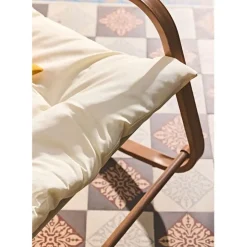 Fauteuil de jardin à bascule beige - Miami