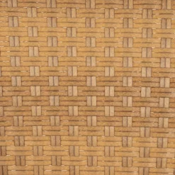 Fauteuil de jardin rond effet cannage naturel - Malaya