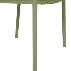 Fauteuil d'extérieur kaki avec coussin en tissu - Lumi