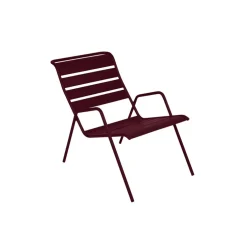 Fauteuil en acier cerise noir - Monceau