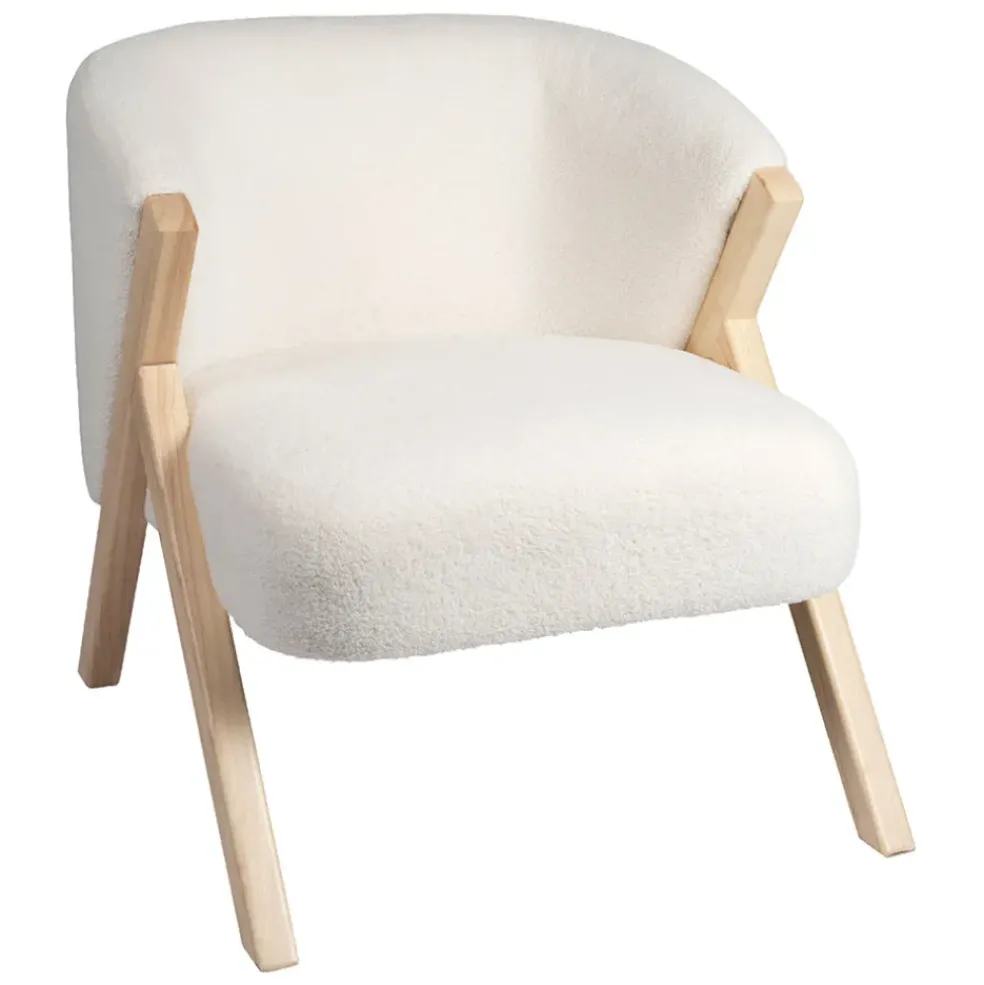 Fauteuil en tissu blanc - Elément