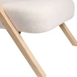 Fauteuil en tissu blanc - Elément