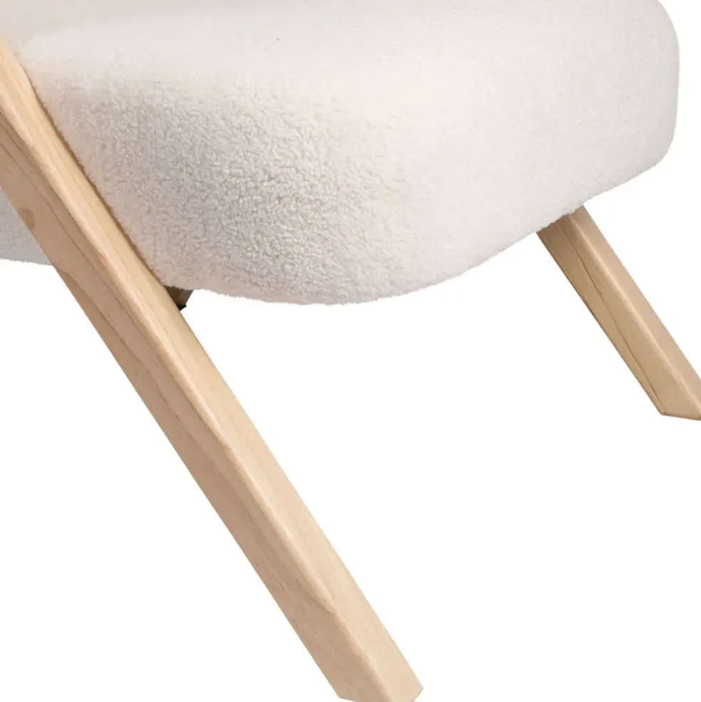 Fauteuil en tissu blanc - Elément
