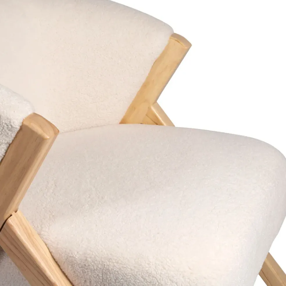 Fauteuil en tissu blanc - Elément