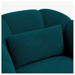 Fauteuil en tissu 3d bleu canard - Paraty