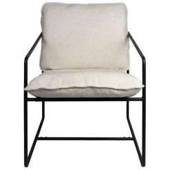 Fauteuil en tissu et fer écru - Elément
