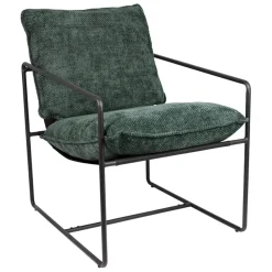 Fauteuil en tissu et fer émeraude - Elément