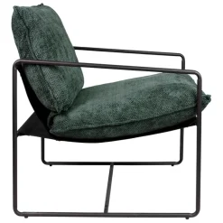 Fauteuil en tissu et fer émeraude - Elément