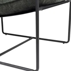 Fauteuil en tissu et fer émeraude - Elément