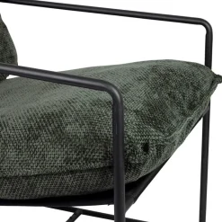 Fauteuil en tissu et fer émeraude - Elément