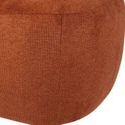 Fauteuil en tissu terracotta - Tessia