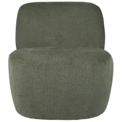 Fauteuil en tissu vert - Tessia