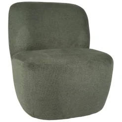 Fauteuil en tissu vert - Tessia