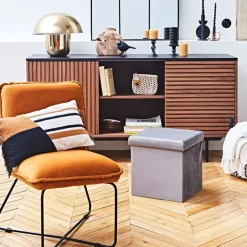 Fauteuil en velours ambre - Habby