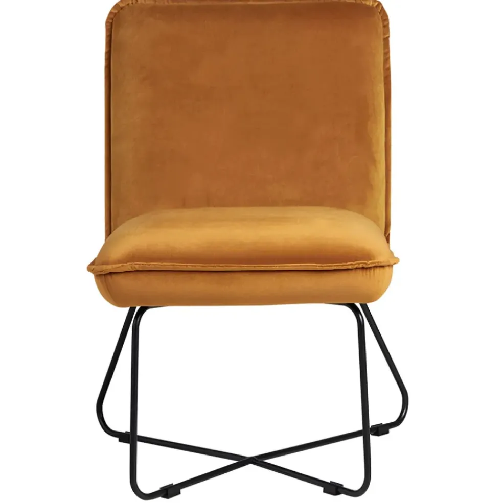 Fauteuil en velours ambre - Habby