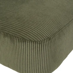 Fauteuil en velours côtelé kaki - Eleonor