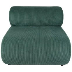 Fauteuil en velours côtelé vert - Chelsea