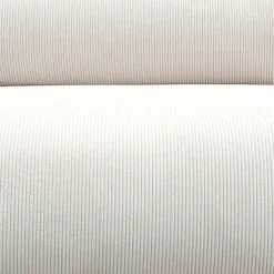 Fauteuil en velours côtelé blanc cassé - Chelsea