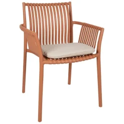 Fauteuil extérieur terracotta - Lumi