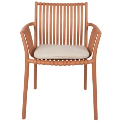 Fauteuil extérieur terracotta - Lumi