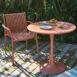 Fauteuil extérieur terracotta - Lumi