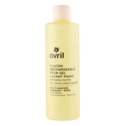 Flacon rechargeable pour gel lavant mains 350ml
