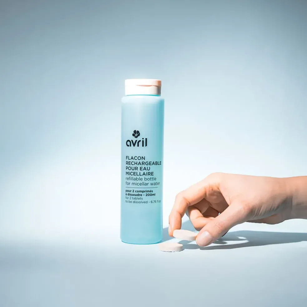Flacon rechargeable pour eau micellaire 250ml