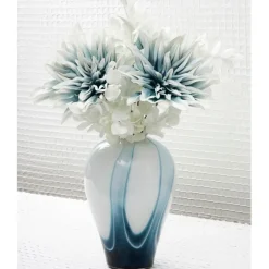 Fleur artificielle bleu et blanc h69cm - Tulia