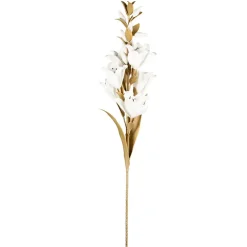 Fleur artificielle kaki et blanc h108cm - Fleur