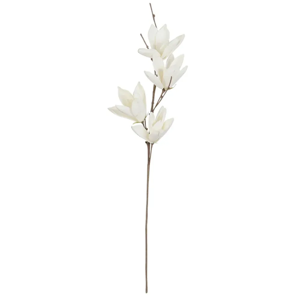 Fleur magnolia blanc cassé h115cm