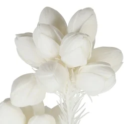Fleur tupia blanc cassé h90cm eva+fil de fer