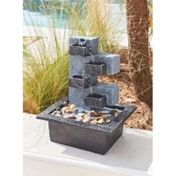 Fontaine d'extérieur 5 niveaux h27cm
