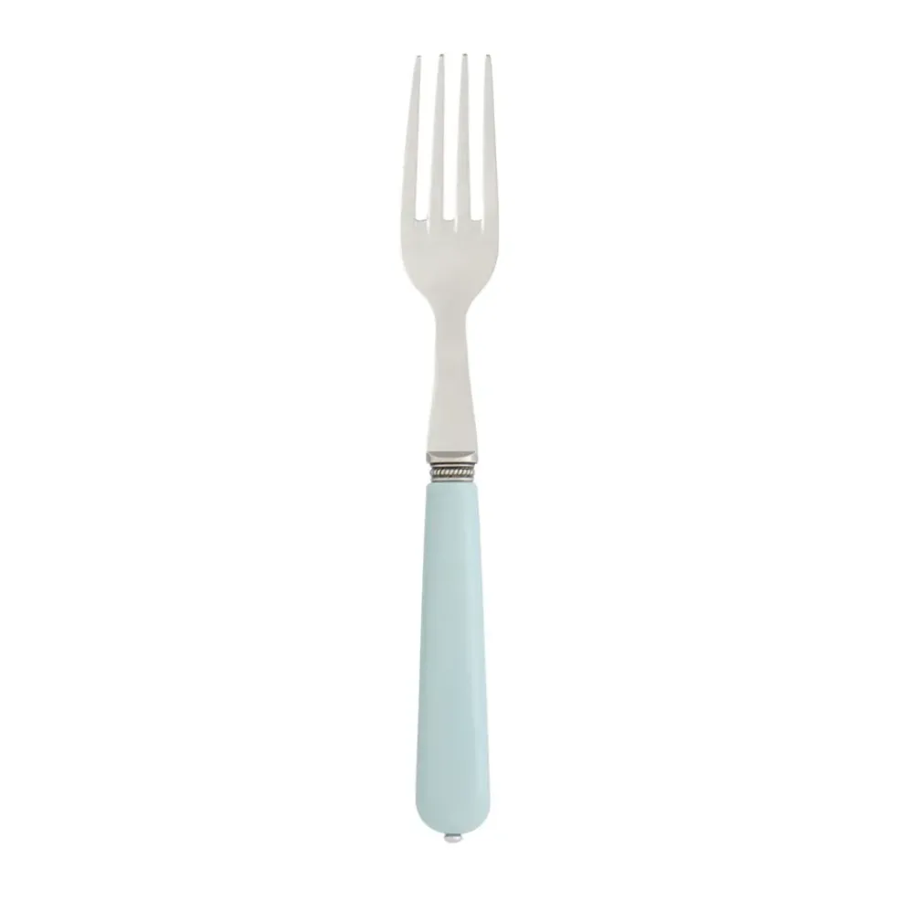 Fourchette en inox vert d'eau - lucie