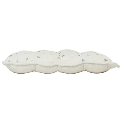Galette chaise carrée p'tite fleur naturel 40x40cm en coton