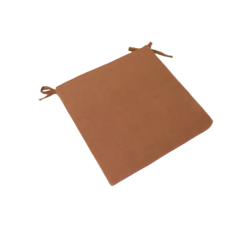 Galette de chaise extérieure en coton terracotta 40x40cm - Colors